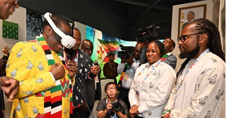 president mnangagwa visits zimbabwe pavilion at expo 2025 osaka